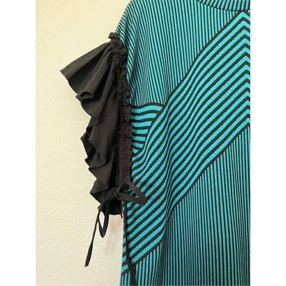 NWT Eva Franco Fifi Brita Stripe Top - Picture 3 of 5